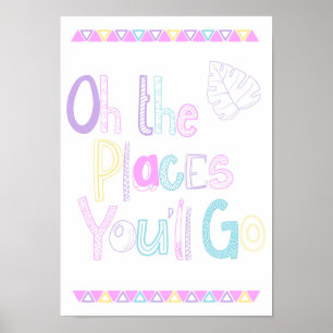 Affiche de nurserie Oh The Places You'll Go
