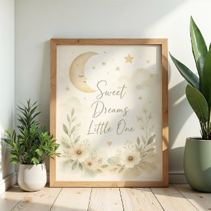 Affiche de nurserie pour bébé « Doux rêves petit(e