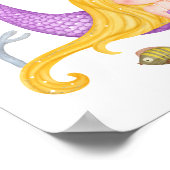 Affiche de nurserie sirène Décoration de chambre d (Coin)