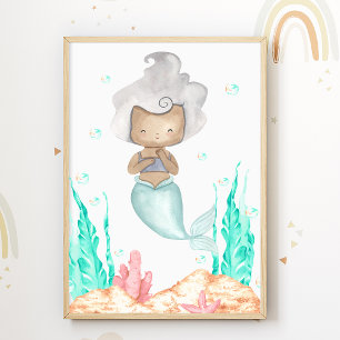 Affiche de nurserie sirène Océan Impression pour c