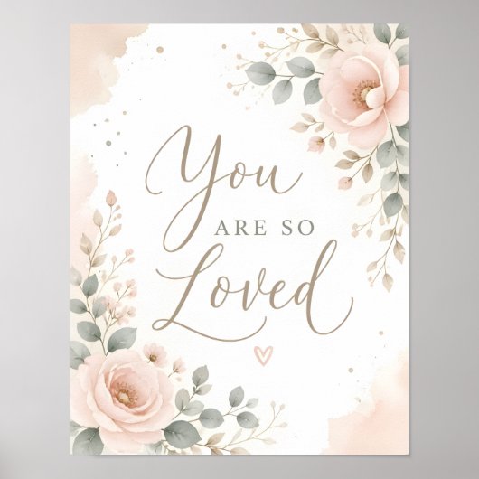 Affiche de nurserie « Vous êtes tellement aimé » (Devant)