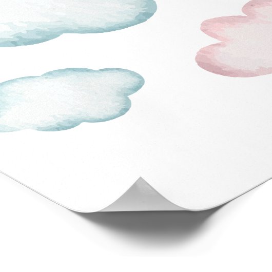 Affiche de nursery Cloud Pastel pour la décoration (Coin)