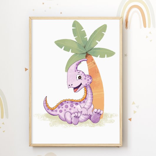 Affiche de nursery Dino Dinosaures Impression pour