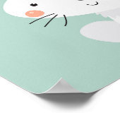 Affiche de nursery lapin amical (Coin)