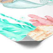 Affiche de nursery sirène Océan Enfants Chambre Im (Coin)