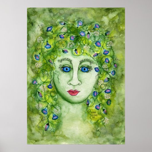 Affiche de nymphe de gloire de matin (Devant)