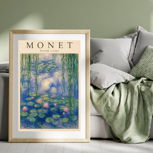 Affiche de Nymphéas de Monet Jardin Impressionni