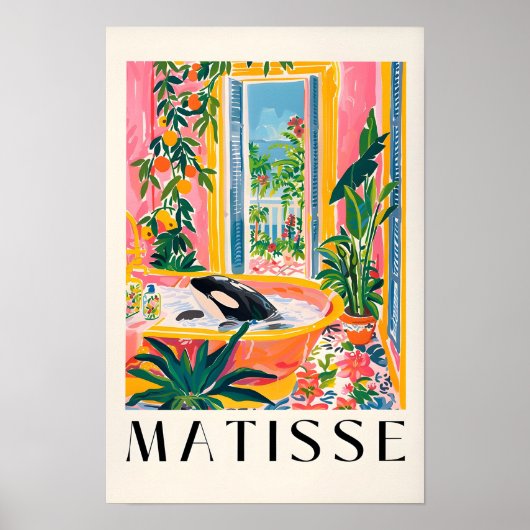 Affiche de orque dans la baignoire, impression de (Devant)