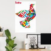 Affiche de paix (Bureau à domicile)