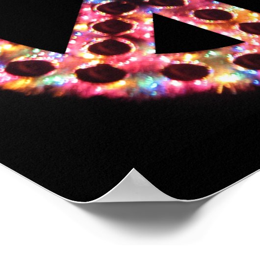 Affiche de paix 5 couleurs (Coin)