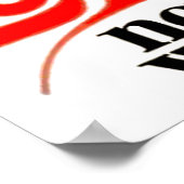 Affiche de paix Faire l'amour pas la guerre (Coin)