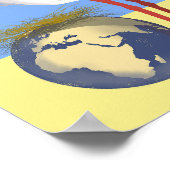 Affiche de paix "jaune bleu" ukrainienne (Coin)