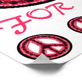 affiche de paix rouge pour tous (Coin)