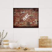 affiche de paix style graffiti photo originale (Cuisine)