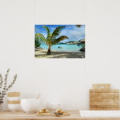 Affiche de palmier et de resort sur l'eau (Cuisine)