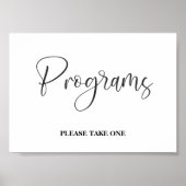 Affiche de pancarte de programme de mariage (Devant)