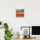Affiche de pancarte drôle sur votre stupidité (Bureau à domicile)