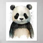 Affiche de panda mignon suspendu (Devant)