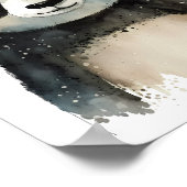 Affiche de panda mignon suspendue (Coin)