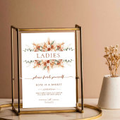 Affiche de panier de salle de bain pour dames de m