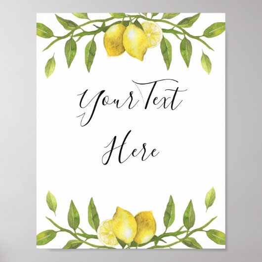 Affiche de panneau aquarelle de verdure de fleurs (Devant)