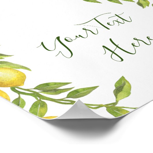 Affiche de panneau de diplômé de verdure de fleurs (Coin)