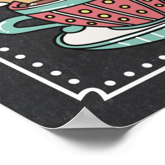 Affiche de panneau de fête pour bar de chocolat ch (Coin)