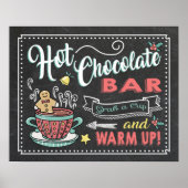 Affiche de panneau de fête pour bar de chocolat ch (Devant)