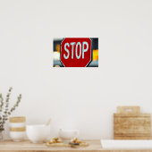 Affiche de panneau stop (Cuisine)