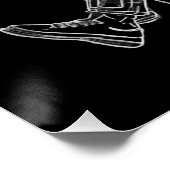 Affiche de papa monochrome drôle (Coin)