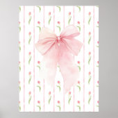 Affiche de papier peint Tulipe à nœud rose Coquett (Devant)