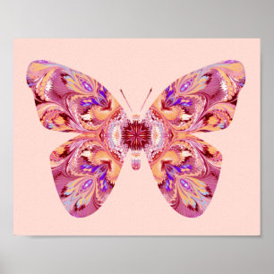 Affiche de papillon de kaléidoscope