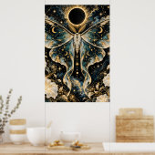Affiche de papillon de l'éclipse céleste (Cuisine)