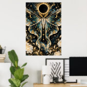 Affiche de papillon de l'éclipse céleste (Bureau à domicile)