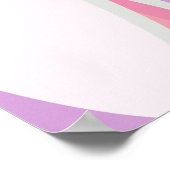 Affiche de Pâques Bunny mignonne Oreille (Coin)