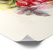 Affiche de Pâques Poussins et Roses (Coin)