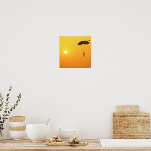 Affiche de parachutisme (Cuisine)