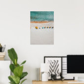 Affiche de parapluie de plage de sable (Bureau à domicile)