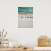 Affiche de parapluie de plage de sable (Cuisine)