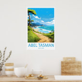 Affiche de parc de voyage de piste côtière Abel Ta (Cuisine)