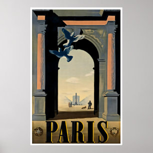 Affiche de Paris France Art mural Voyage Impressio