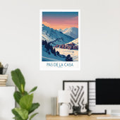 Affiche de Pas de la Casa Andorra Pyrénées Station (Bureau à domicile)