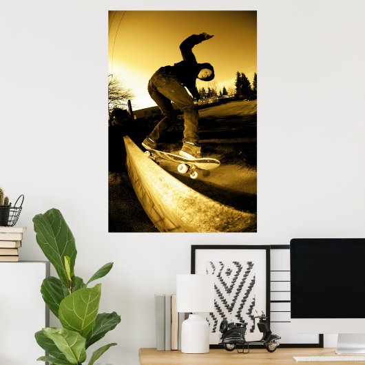 Affiche de patinage (Bureau à domicile)