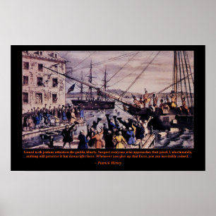 Affiche de Patrick Henry de thé