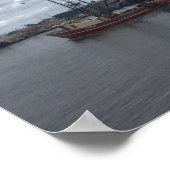 Affiche de paysage aquatique de bateau de Rhode Is (Coin)