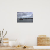 Affiche de paysage aquatique de bateau de Rhode Is (Cuisine)
