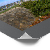 Affiche de paysage aquatique de la plage de Rhode (Coin)