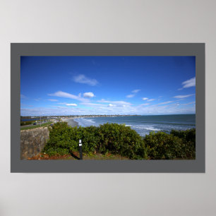 Affiche de paysage aquatique de la plage de Rhode