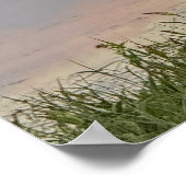 Affiche de paysage aquatique reflets du coucher de (Coin)