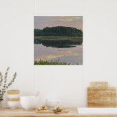 Affiche de paysage aquatique reflets du coucher de (Cuisine)